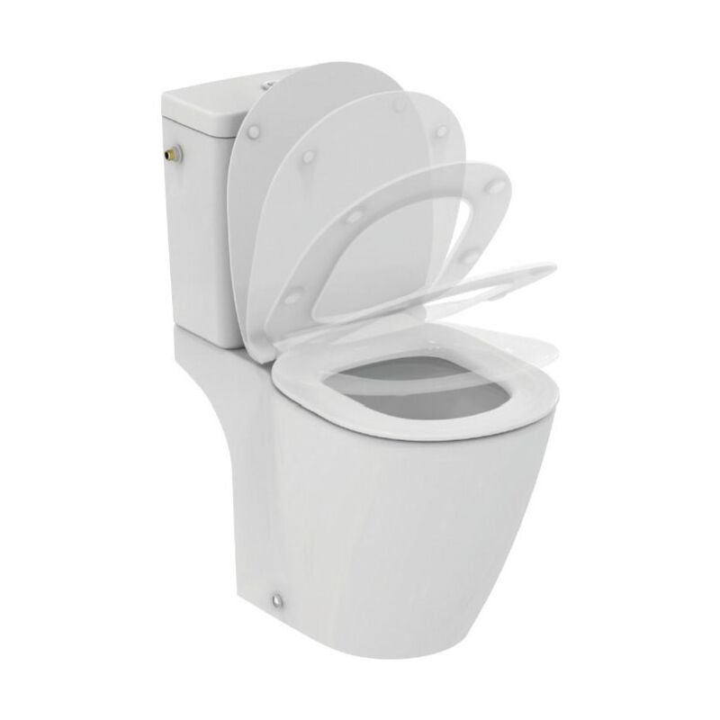 Pack cuvette + abattant WC Aquablade KHEOPS - Idéal Standard - 370x665mm - Blanc