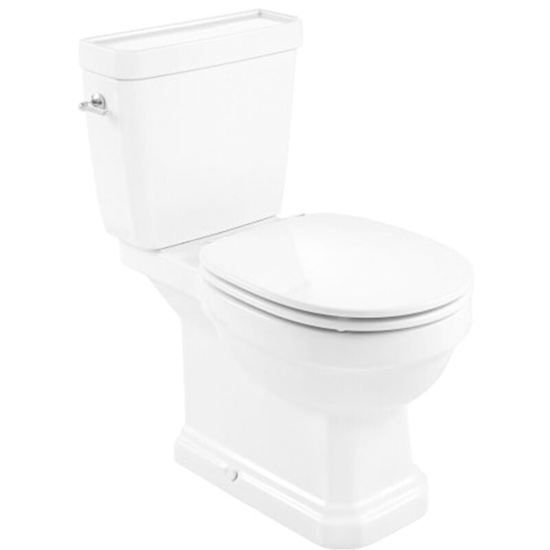 Pack wc sans bride carmen évacuation duale avec abattant frein de chute - Blanc Roca