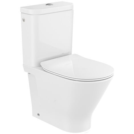 Pack WC sans bride The GAP - Roca - Sortie Duale - 79x37cm - Blanc
