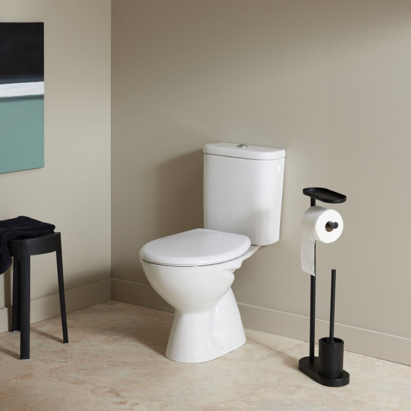 Pack wc à poser sortie verticale avec bride - Vertigo