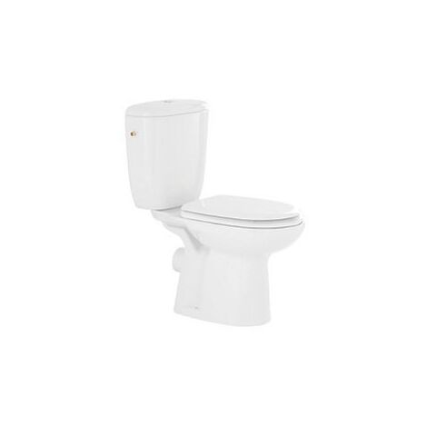 Pack WC suspendu Ancoflash – Cuvette sortie horizontale – Abattant thermoplast avec charnières inox – Réservoir alimentation latérale 3/6L – Anconetti