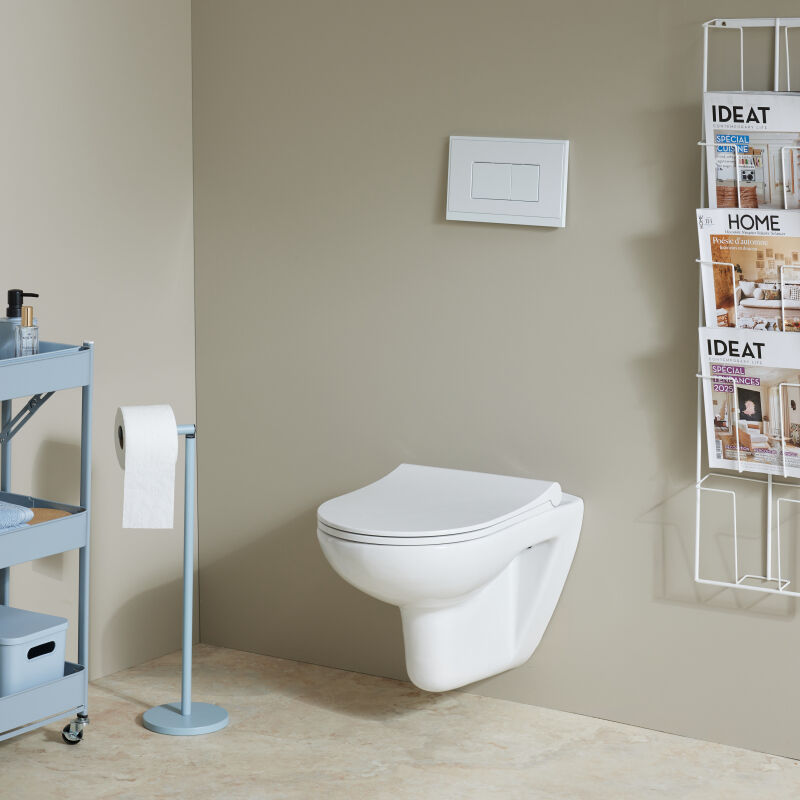 Godart - Pack wc suspendu bâti universel avec cuvette sans bride compo