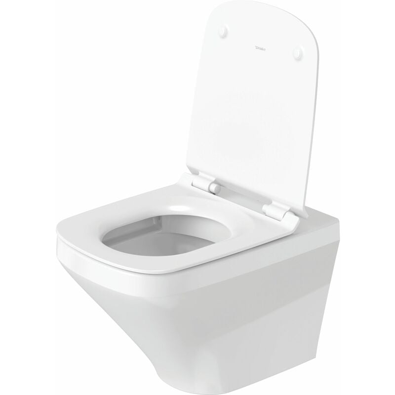 Duravit - Pack wc suspendu DuraStyle - cuvette Rimless fixation invisible + abattant frein de chute