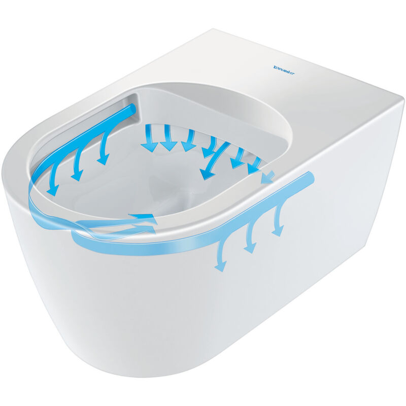 Duravit - wc suspendu compact sans bride Me by Starck avec abattant frein de chute