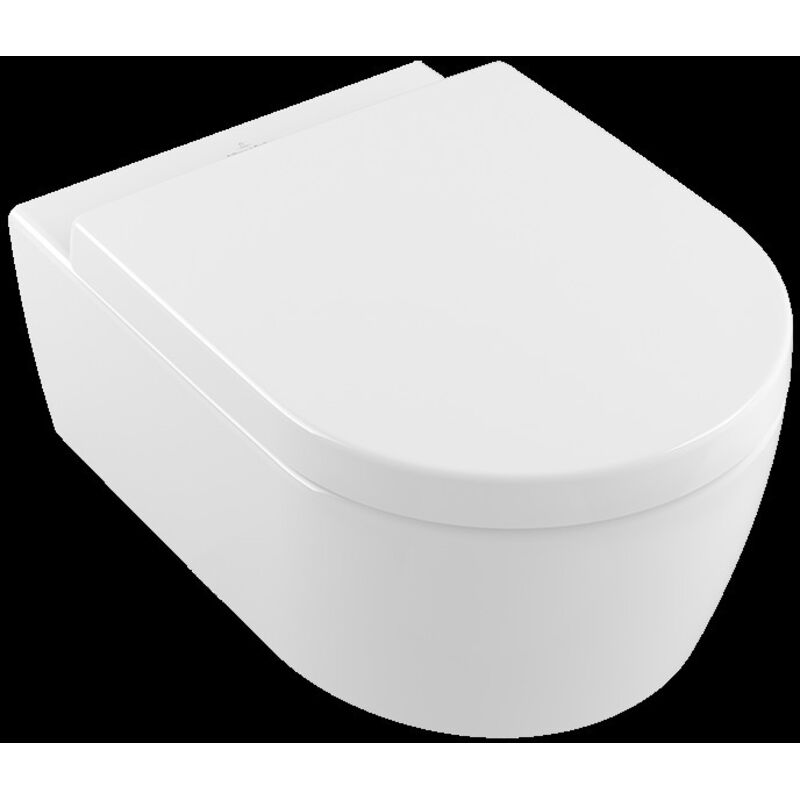 Villeroy & Boch – Cuvette pour WC suspendu avec abattant SoftClosing – DirectFlush, céramique sanitaire blanc alpin – 3/6 litres – 5656HR01