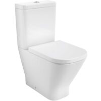 Pack WC THE GAP sortie duale 2/4L alimentation latérale-sans bride-compact-abattant frein chute-Blanc