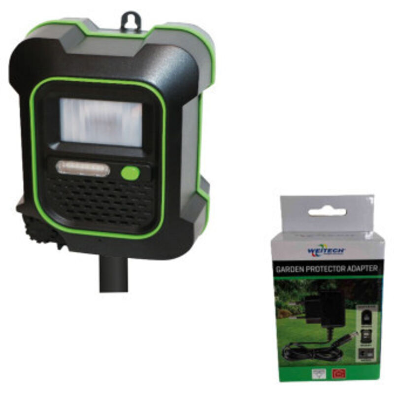 Weitech - Pack Garden proctector 4 répulsif + Chargeur 220V