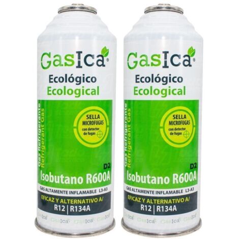 Pack x2 Botellas Gas Gasica D2 226g Alternativo R12, R134A