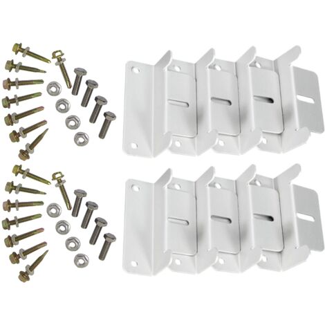 Pack Z-Shaped Solar Panel Mounting Brackets for Caravan, Boat, Car, Truck, Home, Off-Grid Roof Mounting (8 Brackets Total)
