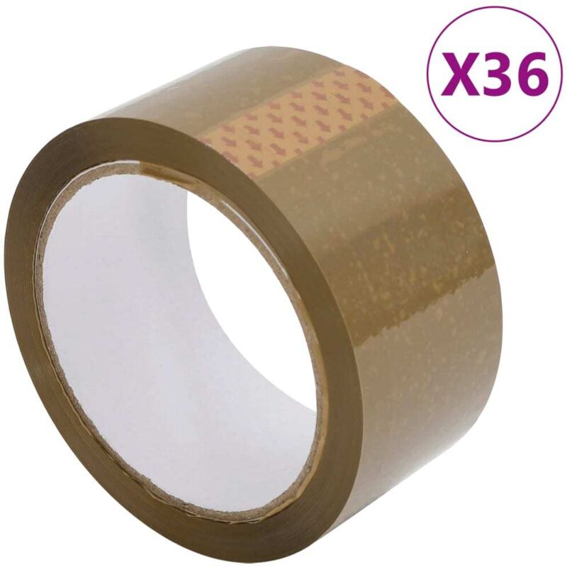 Packaging Tape 36 pcs Brown 48 mm x 66 m Vidaxl