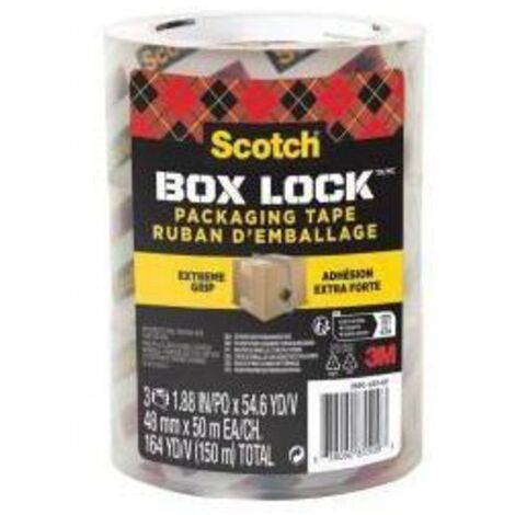 Packband ® Box LockT 48 mm x 50 m (B x L) Kunststoff transparent 3 St./Pack.