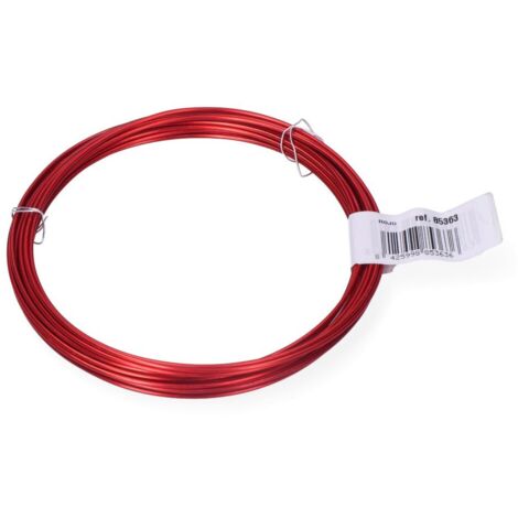 Packen Sie 1 Einheit. Aluminiumdrahtrolle 1,5 mm 5 m Rot
