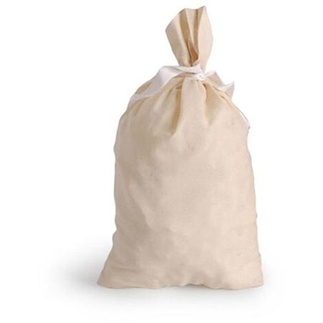 Packen Sie 2 Einheiten. Baumwollsack 40x60cm Beige