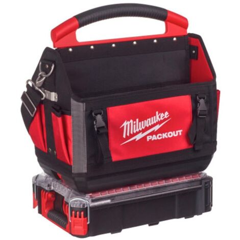 PACKOUT™ Borse portautensili aperte Milwaukee 40 cm + PACKOUT™ Compact Organiser Milwaukee