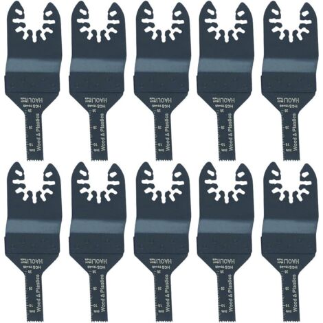 Packs de 10 lames de scie Outil oscillant Accessoires pour Multimaster Power Tools comme Fein, Dremel, Bosch, Makita, Dewalt, Black & Decker