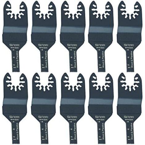 Packs de 10 lames scie Outil oscillant Accessoires pour Multimaster Power Tools comme Fein, Dremel, Bosch, Makita, Dewalt, Black & Decker -
