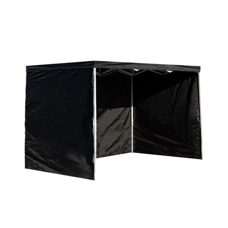 Packs Laterales Carpas Plegables - Pack 3 Laterales Lisos para Carpas 3x3 Eco - Negro