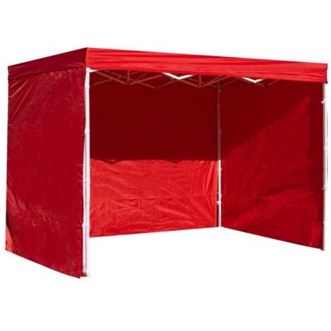 Packs Laterales Carpas Plegables - Pack 3 Laterales Lisos para Carpas 3x3 Eco - Rojo