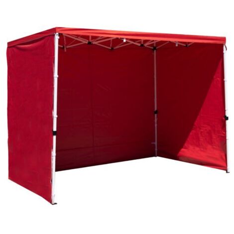 Packs Laterales Carpas Plegables - Pack 3 Laterales Lisos para Carpas 3x3 Master - Rojo