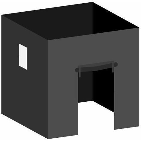 Packs Laterales Carpas Plegables - Pack 4 Laterales para Carpas 2x2 Eco 2L1V1P - Negro