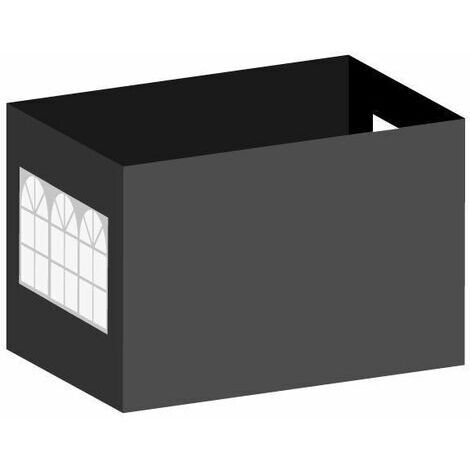 Packs Laterales Carpas Plegables - Pack 4 Laterales para Carpas 3x2 Master 2L1V1P - Negro