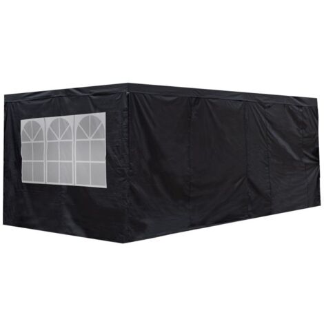 Packs Laterales Carpas Plegables - Pack 4 Laterales para Carpas 3x6 Master 4L1V1P - Negro