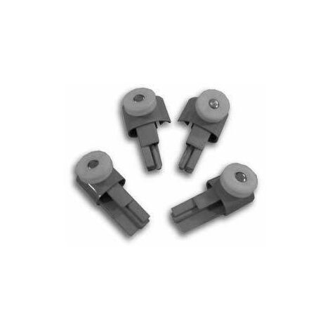 Packs Rodamientos + soportes para caja Lunes Novellini R08LUAN1-A | Blanco