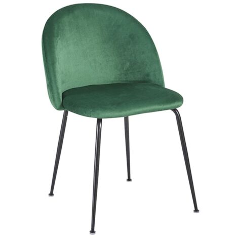 Packs Sillas Comedor - Pack 2 Sillas Black Dalnia Terciopelo - Verde