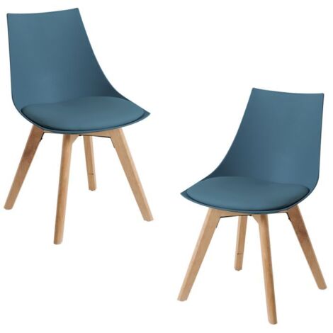 Packs Sillas Comedor - Pack 2 Sillas Blok - Verde azulado