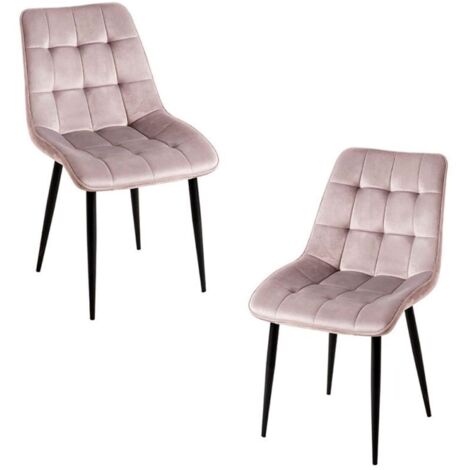 Packs Sillas Comedor - Pack 2 Sillas Cade Terciopelo - Gris