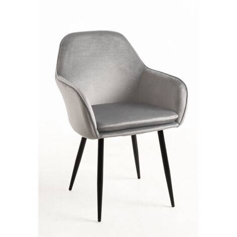 Packs Sillas Comedor - Pack 2 Sillas Chic Black - Gris claro