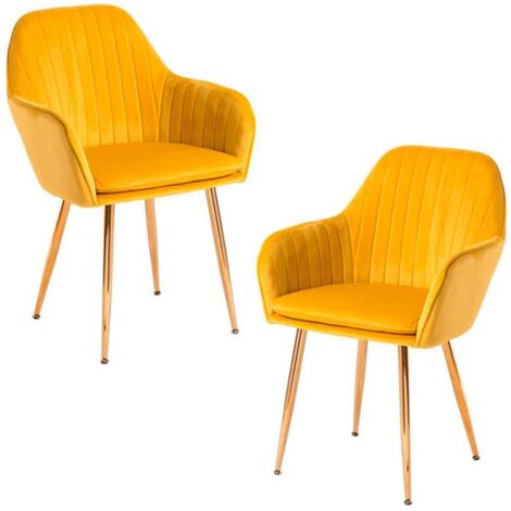 Packs Sillas Comedor - Pack 2 Sillas Chic Golden - Amarillo