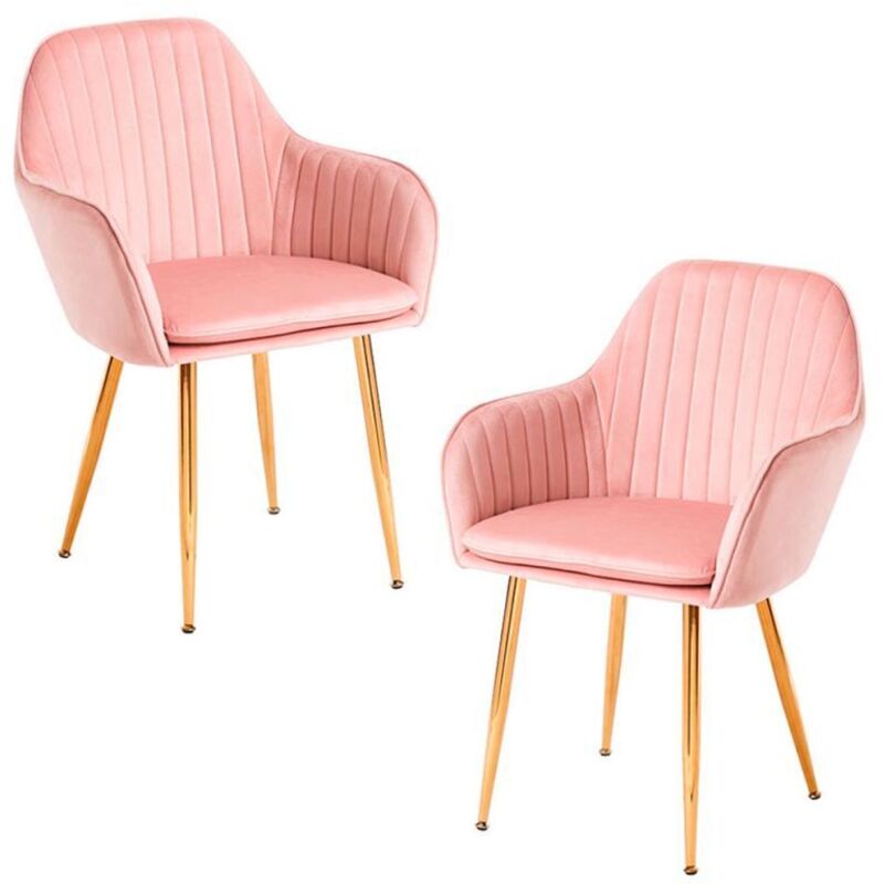 

Packs Sillas Comedor - Pack 2 Sillas Chic Golden - Rosa