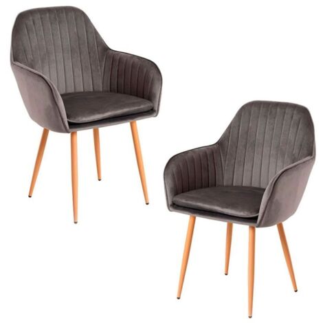 Packs Sillas Comedor - Pack 2 Sillas Chic - Gris oscuro