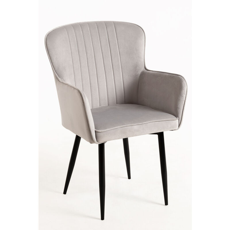 

Packs Sillas Comedor - Pack 2 Sillas Dalye Terciopelo - Gris