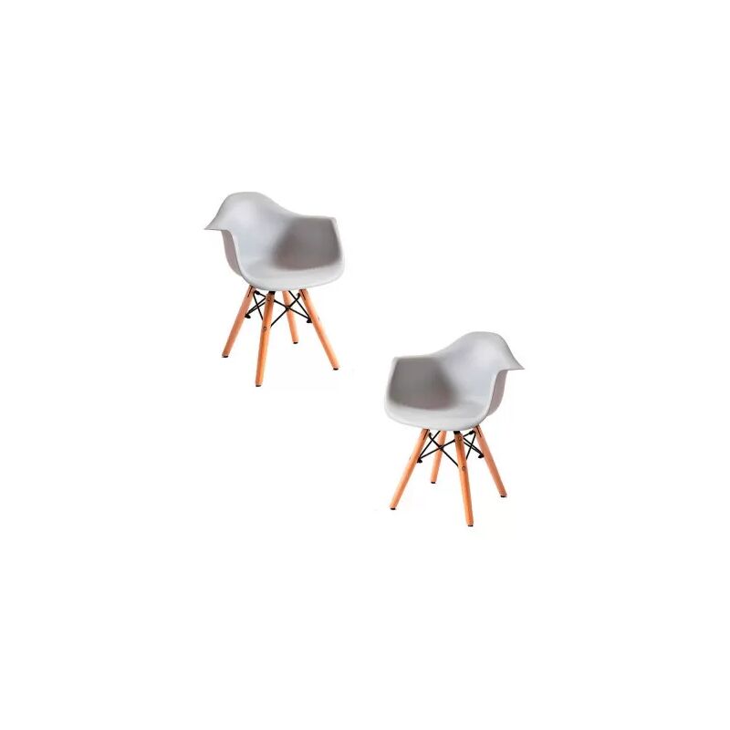 

Packs Sillas Comedor - Pack 2 Sillas Dau Kid (Infantil) - Gris oscuro