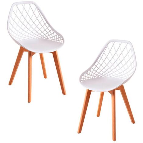 Packs Sillas Comedor - Pack 2 Sillas Deli - Blanco