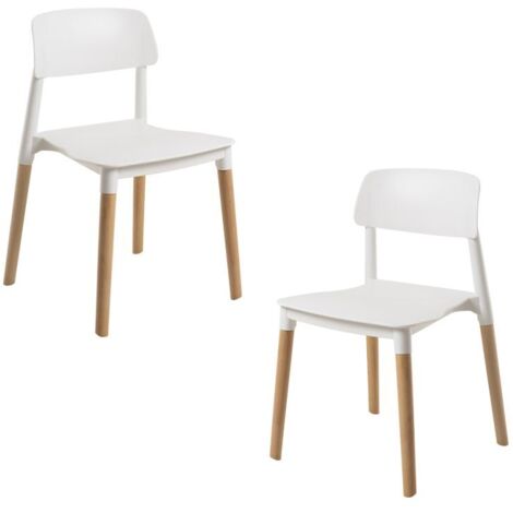 Packs Sillas Comedor - Pack 2 Sillas Estin - Blanco