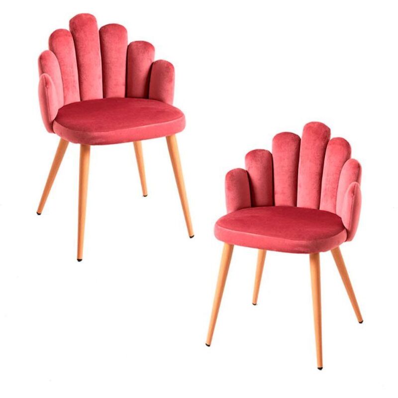 

Packs Sillas Comedor - Pack 2 Sillas Hand Terciopelo - Rosa