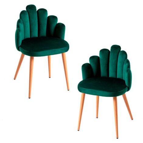 Packs Sillas Comedor - Pack 2 Sillas Hand Terciopelo - Verde