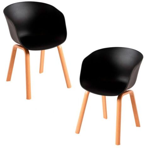 Packs Sillas Comedor - Pack 2 Sillas Hema - Negro