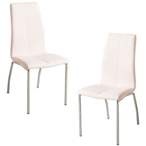 Packs Sillas Comedor - Pack 2 Sillas Humi Polipiel - Blanco