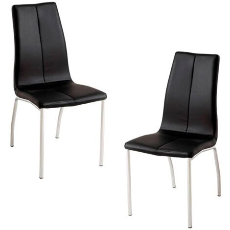Packs Sillas Comedor - Pack 2 Sillas Humi Polipiel - Negro