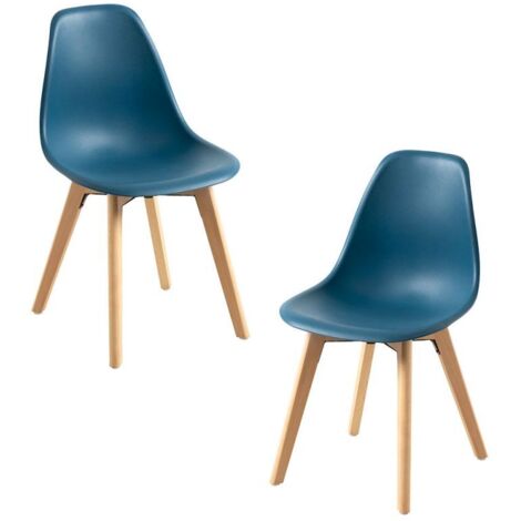 Packs Sillas Comedor - Pack 2 Sillas Kelen - Azul Petróleo