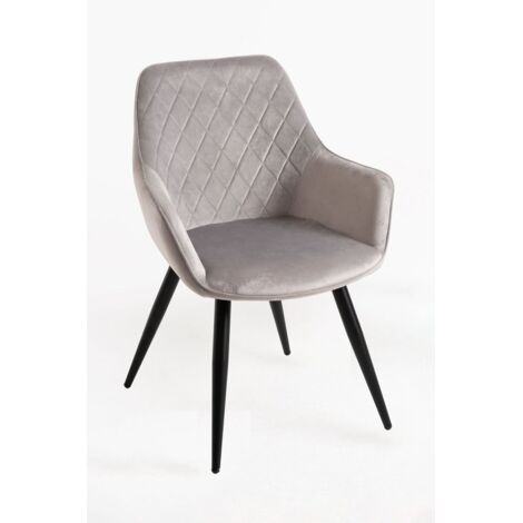 Packs Sillas Comedor - Pack 2 Sillas Kres Terciopelo - Gris