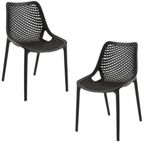 Packs Sillas Comedor - Pack 2 Sillas Kusin - Negro