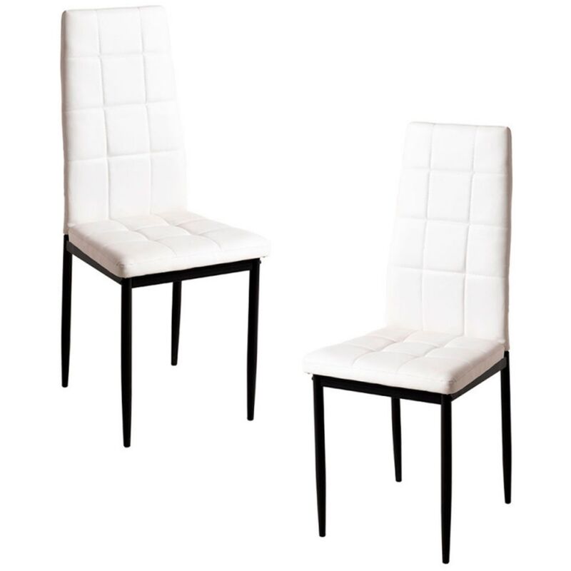 

Packs Sillas Comedor - Pack 2 Sillas Lan Polipiel - Blanco