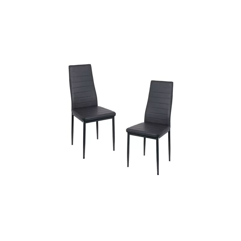 

Packs Sillas Comedor - Pack 2 Sillas Lauter Polipiel - Gris oscuro