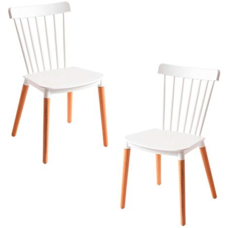 Packs Sillas Comedor - Pack 2 Sillas Leka - Blanco