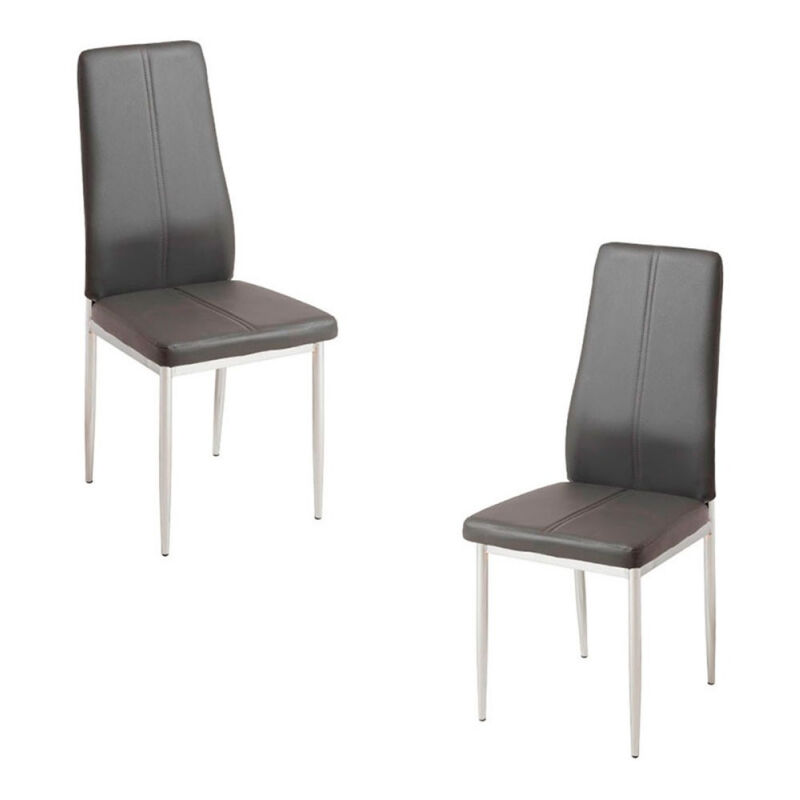 

Packs Sillas Comedor - Pack 2 Sillas Lonk Polipiel - Gris